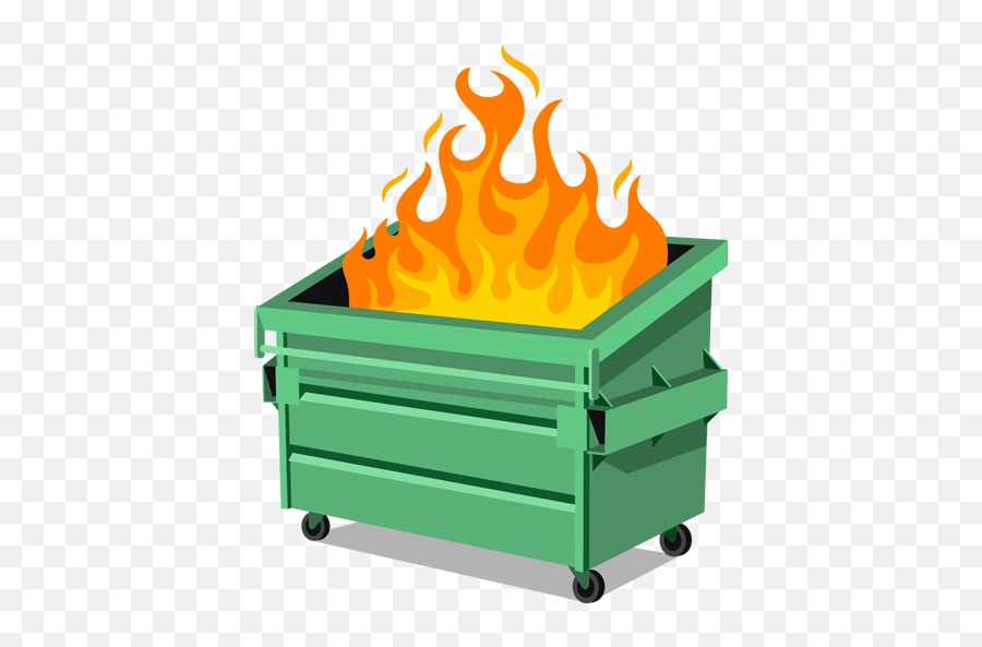 Forbidden Emoji - Dumpster Fire Emoji Png,Flame Emoji Png