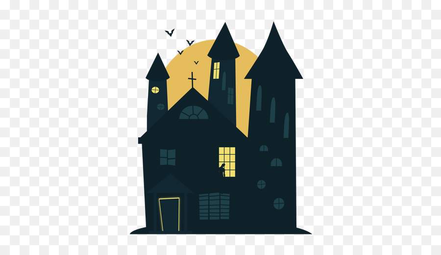 Transparent Png Svg Vector - Haunted House Transparent Background,House Cartoon Png