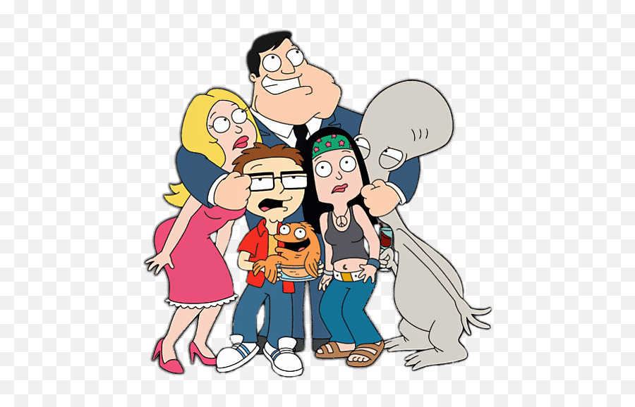 American Dad Stan Smith Hugging Family Transparent Png - Family Guy The Simpsons American Dad,Family Png
