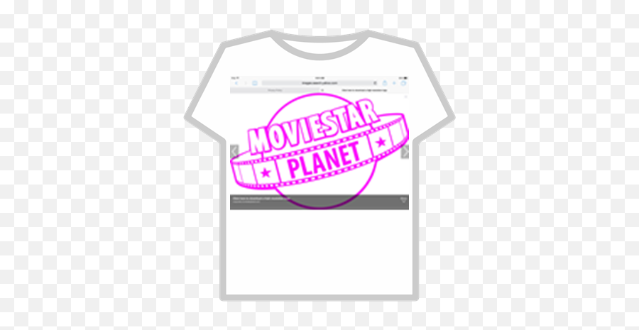 Movie Star Planet Logo Shirt - Roblox T Shirt Girls Roblox Png,Moviestarplanet Logo