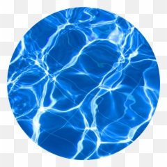 Download Aesthetic Pool Water Circle - Transparent Blue Aesthetic Stickers Png,Pool Water Png