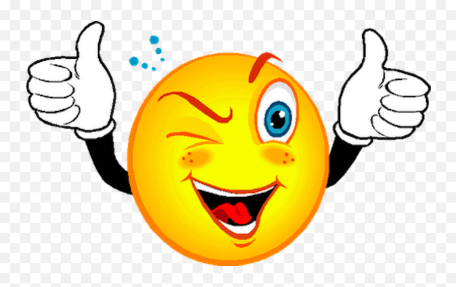 Download Smiley Face Wink Thumbs Up - Smiley Face With Thumbs Up Png,Wink Emoji Transparent