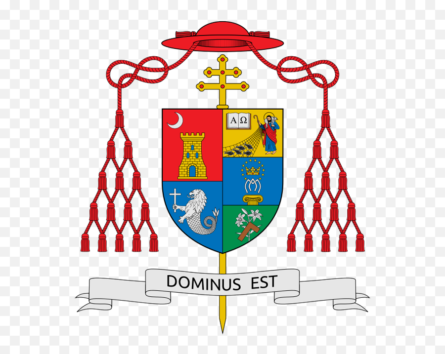 Pope Hat Png - Coat Of Arms Of Rufino Cardinal Santos,Pope Hat Png