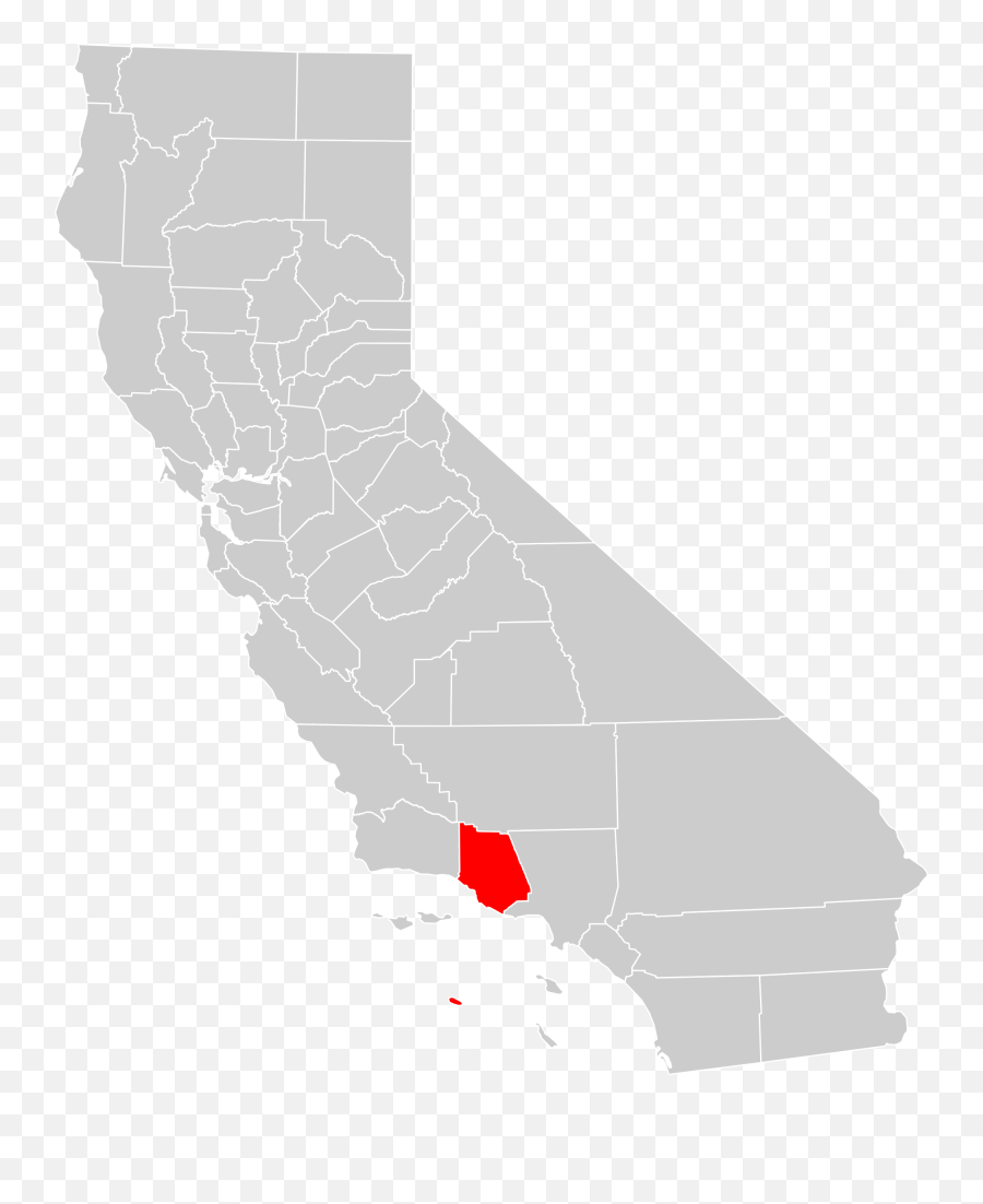 Blank California Map - California Covid Tier Map Png,California Map Png