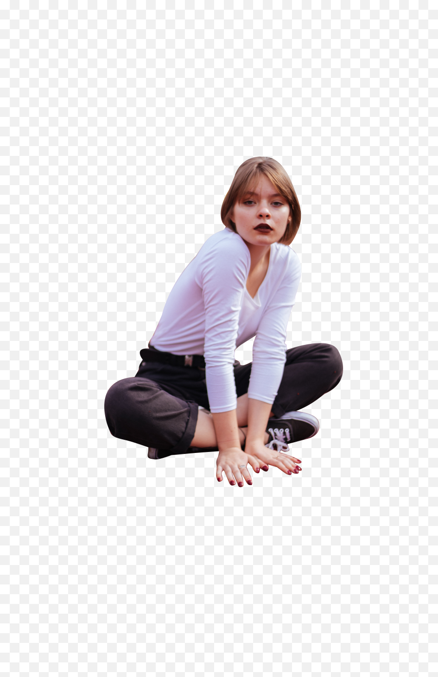 Crossed Legs Transparent Background Png - Woman Sitting Crossed Legs Png,Leg Transparent