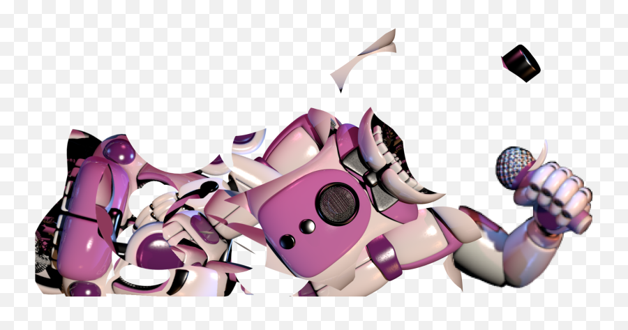 Scooped Funtime Freddy Sticker By Teamsonicandteamfnaf - Fictional Character Png,Funtime Freddy Transparent