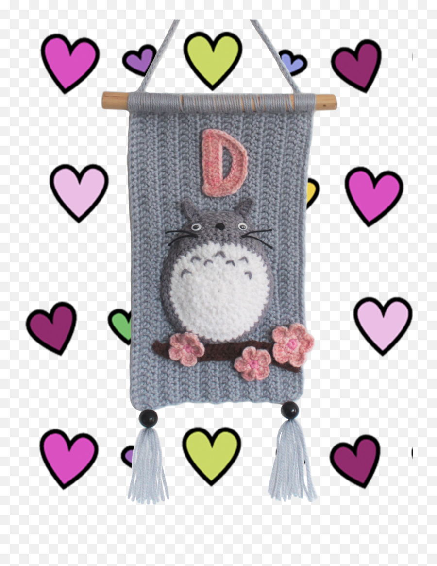 Totoro Crochet Wall Hanging - A Free Pattern Girly Png,Totoro Transparent