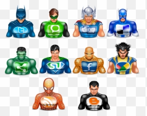 Download Hd Icons Social Superheros - Superman Free Png