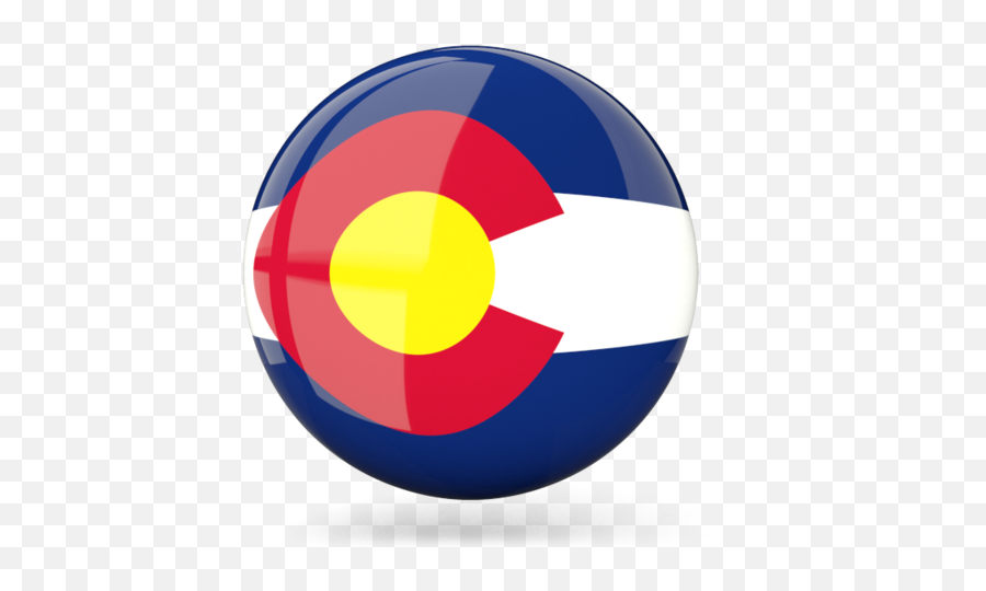 Glossy Round Icon - Round Colorado Flag Icon Png,Colorado Flag Icon