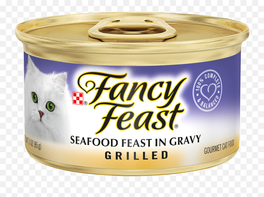 24 Pack Fancy Feast Gravy Wet Cat Food Grilled Seafood In 3 Oz Cans - Walmartcom Png,Cat Icon Set