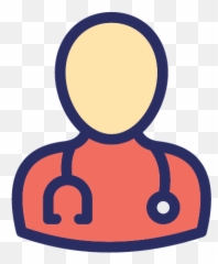 Free Medical Assistant Surgeon Color Vector Icon - Dot png