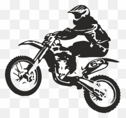 Clip Art Bicycle Motorcycle Dirt Bike 1289339 - PNG Transparent Background Clipart