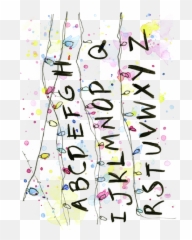 Stranger Things Alphabet Wall Christmas - Dot png