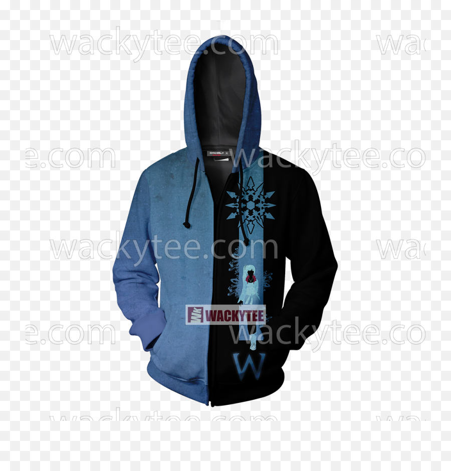 Rwby Weiss The Atlesian Knightmare Symbol Zip Up Hoodie - Big Bang Theory Png,Rwby Png