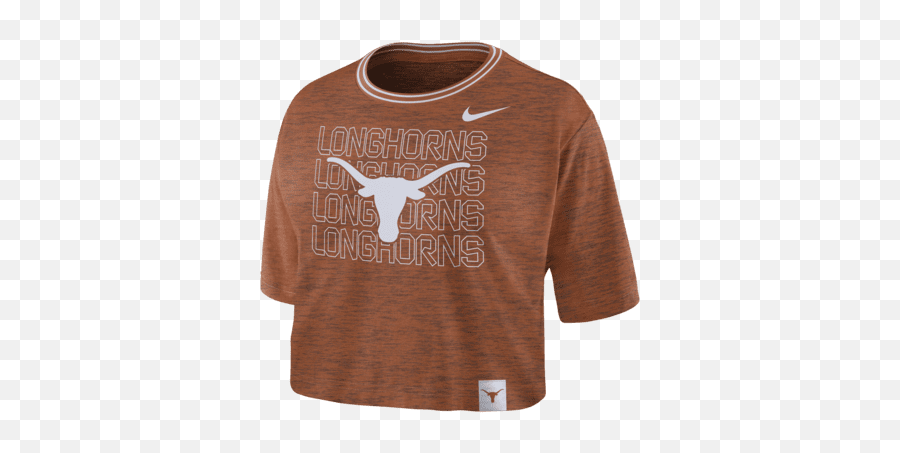 Nike College Texas Womenu0027s Crop T - Shirt Texas Longhorns Png,Longhorn Cattle Icon