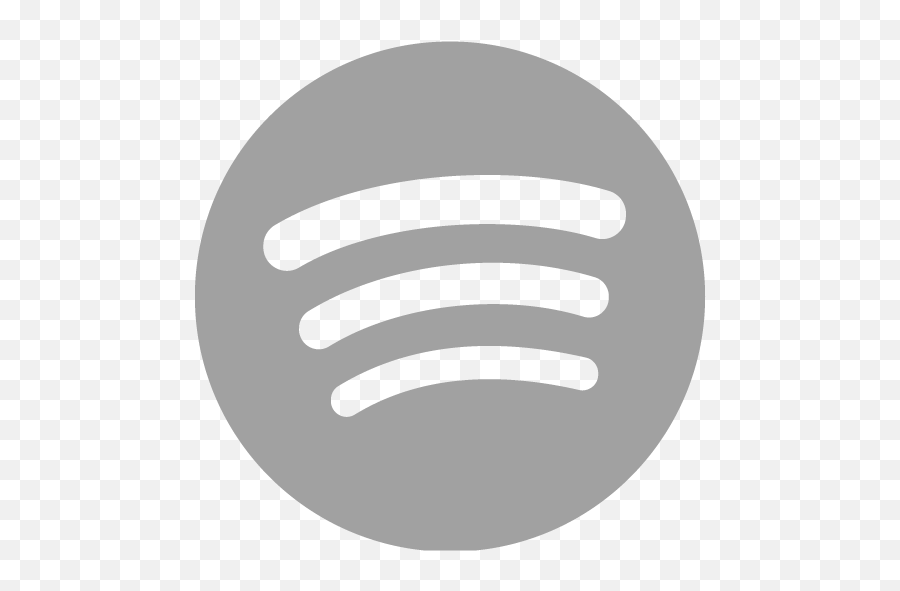 Spotify Icons - Spotify Logo Grey Png,Black Spotify Icon