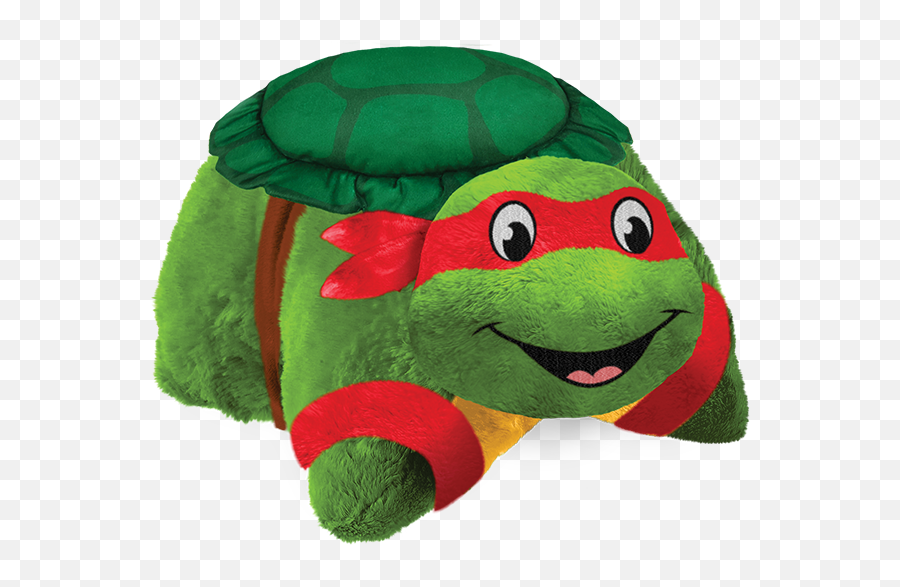 Nickelodeon Teenage Mutant Ninja Turtles Jumboz Raphael Pillow Pet - Ninja Turtles Pillow Pet Png,Ninja Turtle Logo