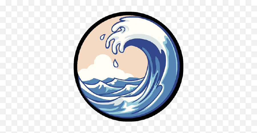 Whalehubawesome - Stars Giters Cartoon Ocean Wave Png,Netflix Icon .ico
