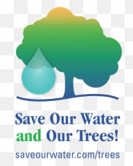 Save Our Water And Trees Logos - png