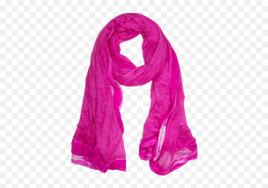 Oversized Scarf With Double Trim Around Border - Fuchsia Scarf Png,Scarf Transparent Background