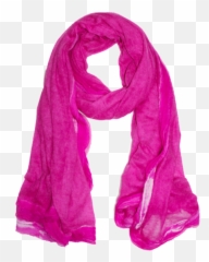 Oversized Scarf With Double Trim Around Border - Fuchsia Scarf Png,Scarf Transparent Background