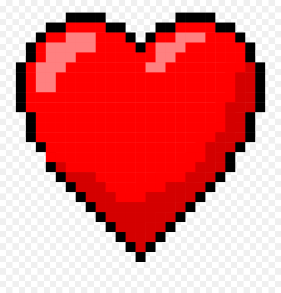 6 Pixel Heart Png Transparent Onlygfxcom - Pixel Art Heart Png,Heart With Transparent Background