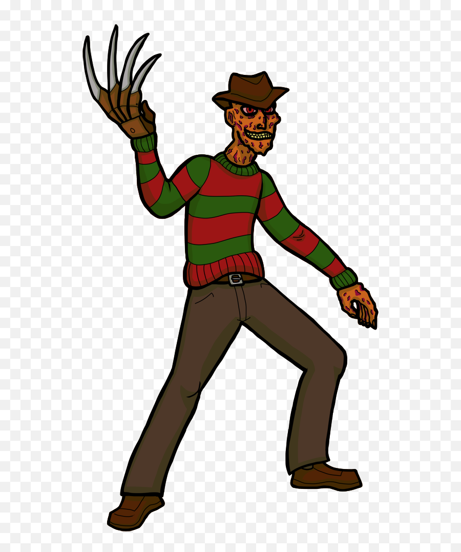 Clip Movis Freddy Vs Jason - Clip Art Png Download Full Easy Cartoon Drawing Freddy Krueger,Jason Png