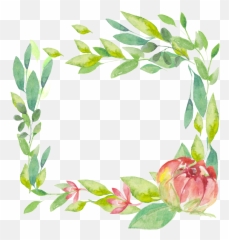 Backgrounds Is Geometric Leaf Border - Clip Art png