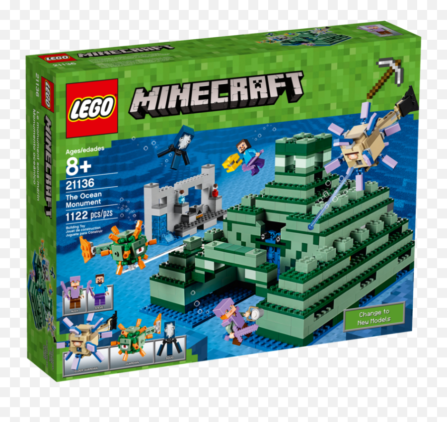 21136 The Ocean Monument - Brickipedia The Lego Wiki Lego Minecraft The Ocean Monument Png,Nether Portal Png