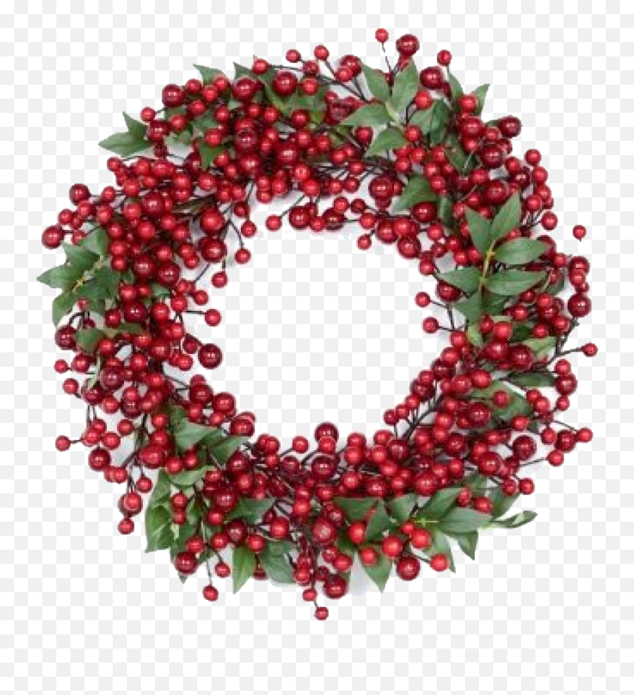 Red Christmas Wreath Png Free - Red Christmas Wreath Png,Christmas Wreath Png Transparent