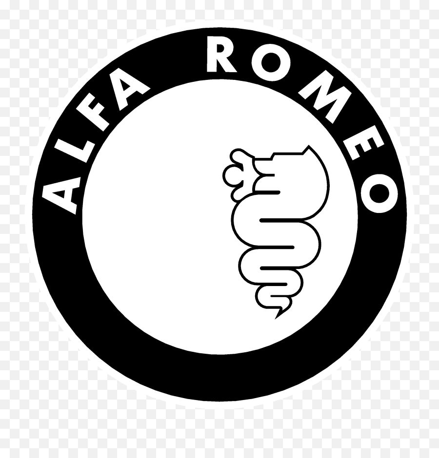 Alfa Romeo Logo Black And White - Circle Png,Alfa Romeo Logo Png