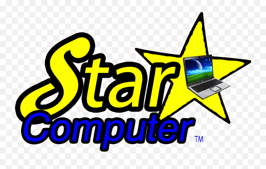 Star Computer Logo - Graphic Design Png,Computer Logo