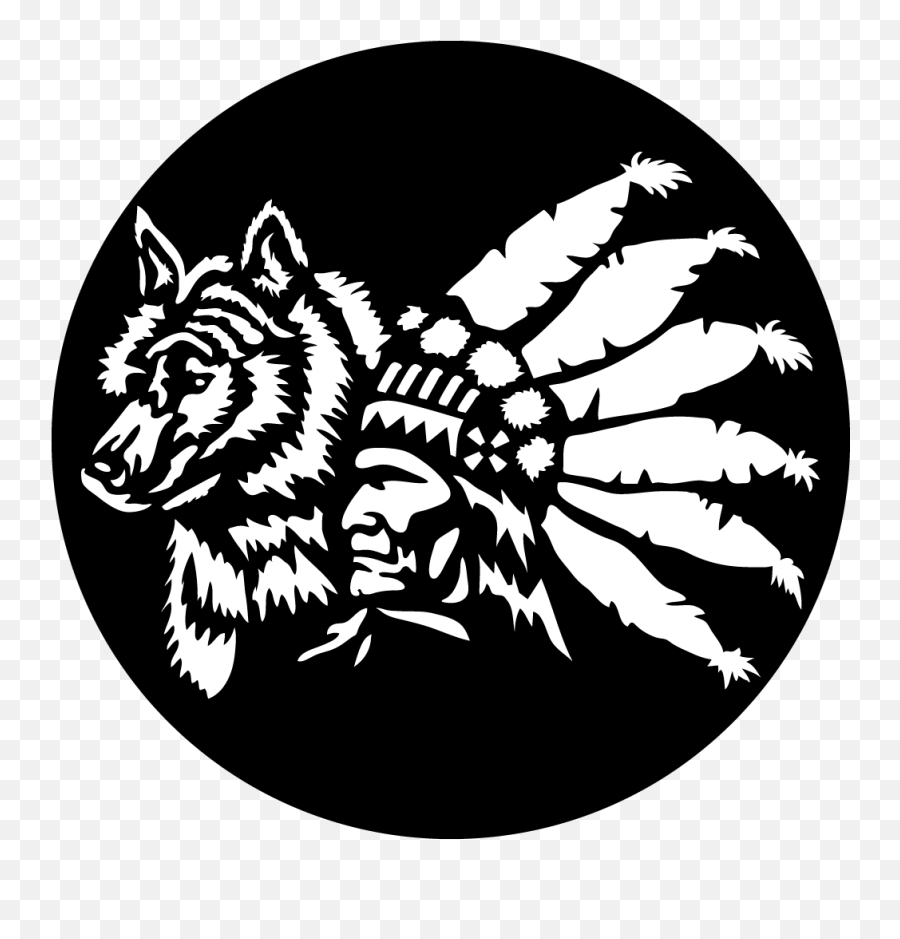 Indian With Wolf - Apollo Design Illustration Png,Wolf Logos