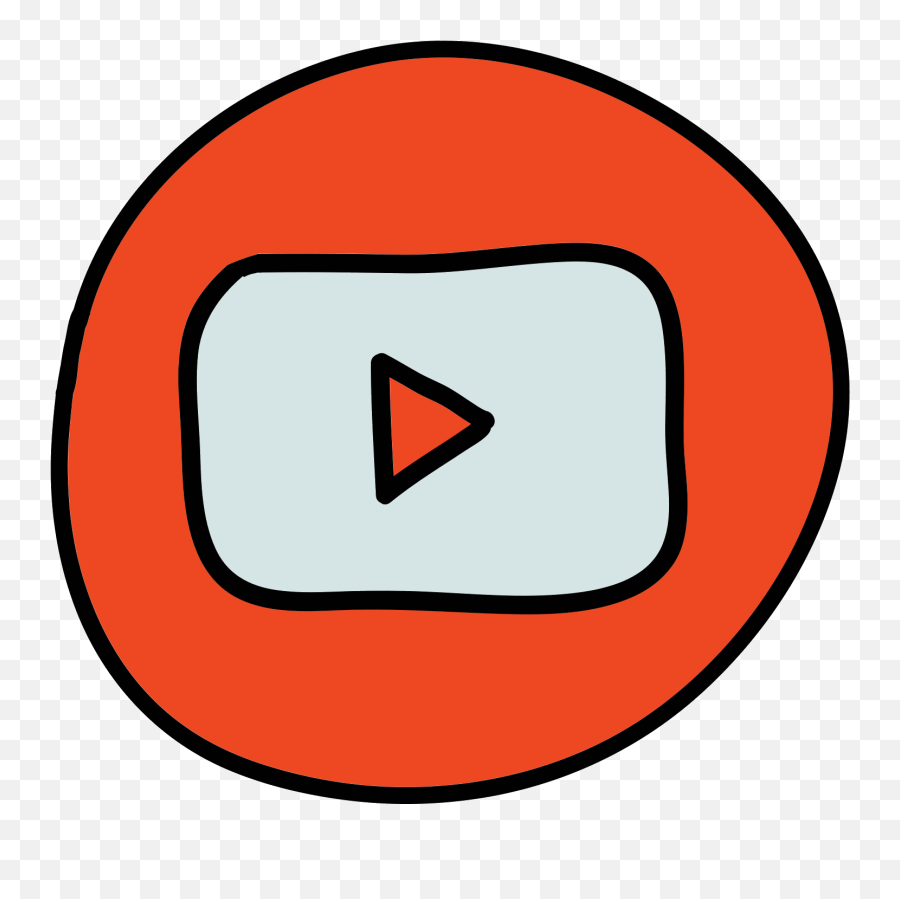 Download Youtube Play Ícones Gratuito Em Png E Svg - Youtube Logo Doodle Png,Youtube Play Button Png