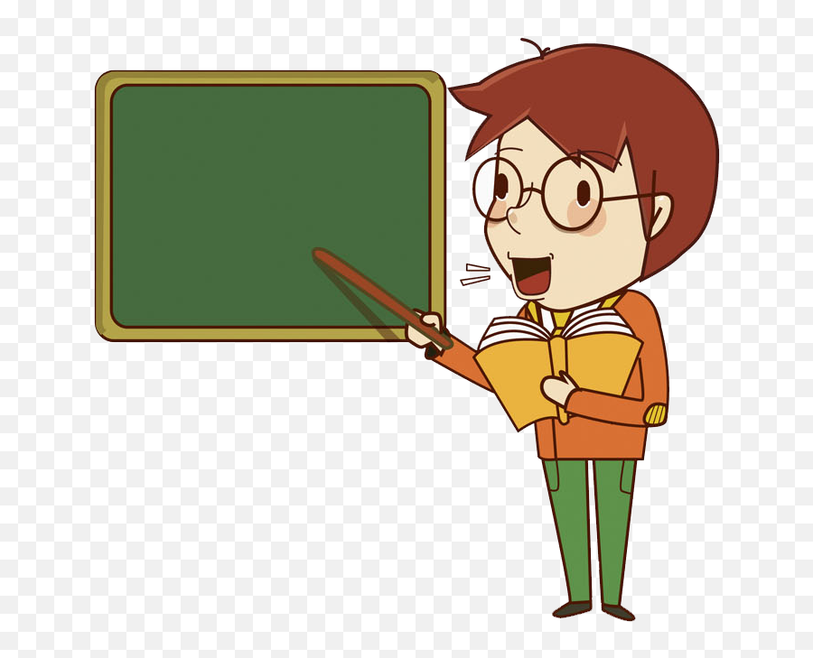 Drawing Teacher Clip Art - Handpainted Teacher Png Download Transparent Transparent Background Cartoon Character Teacher Clipart,Teacher Clipart Transparent Background