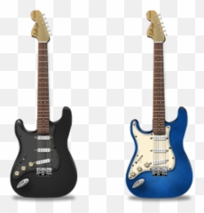 Fender Stratocaster The Black Guitar Musical - Icon png