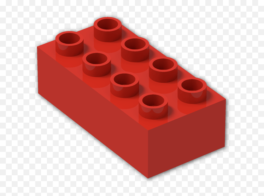 Duplo X Bright - Lego Duplo Red Block Clipart Full Size Lego Brick Transparent Background Png,Lego Transparent