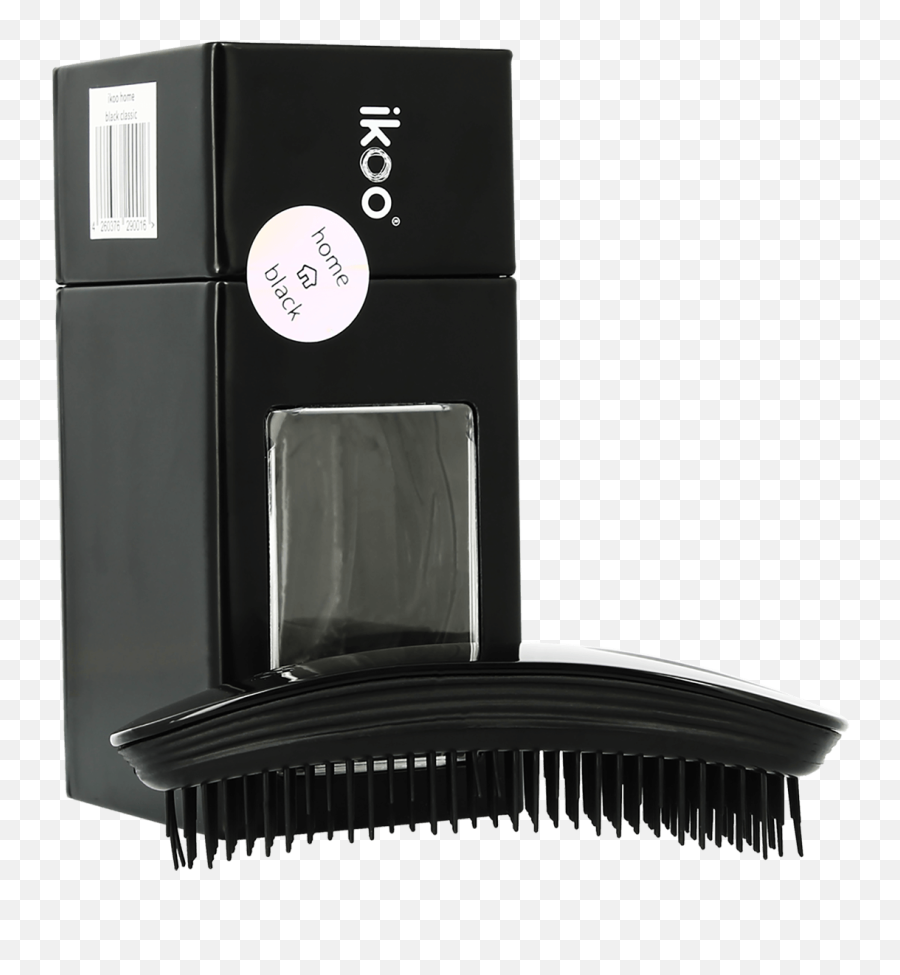 Ikoo Home Black Classic Hair Brush Full Size Png Download - Bellows,Hair Brush Png