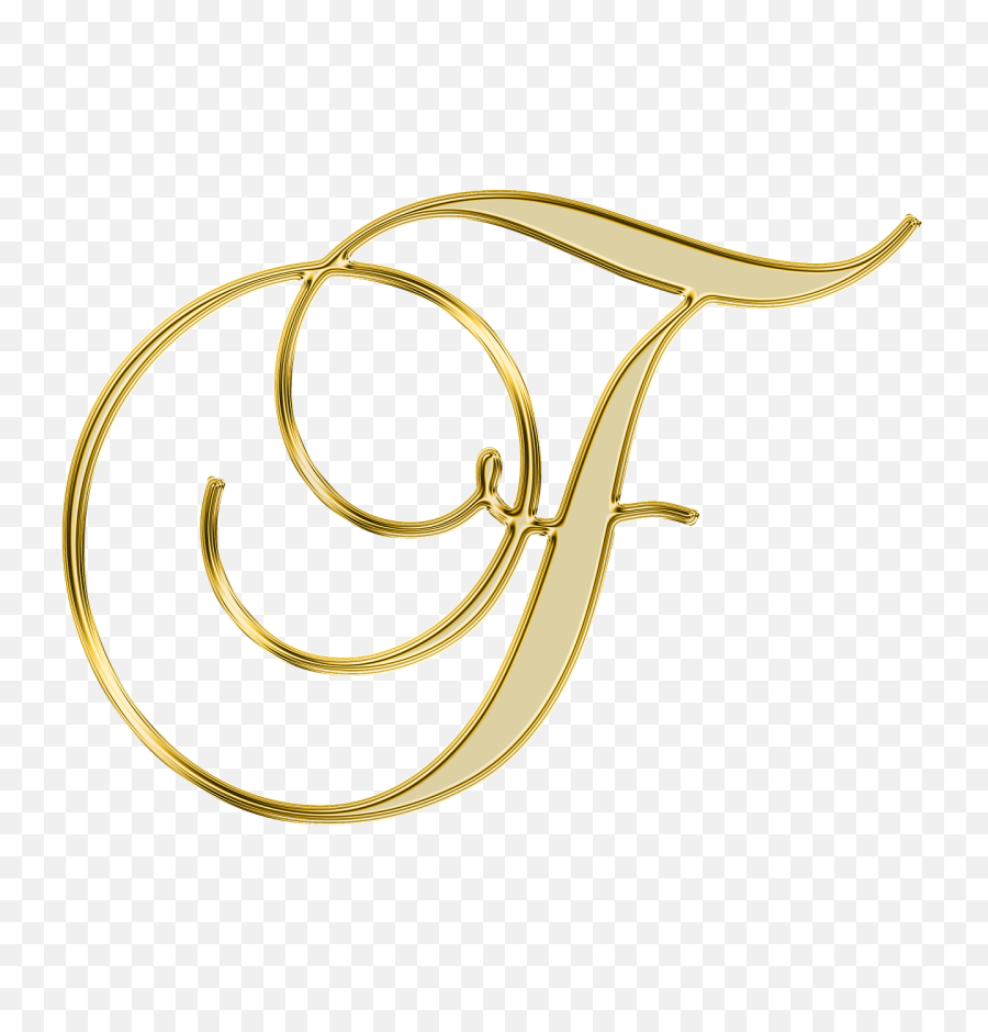 Blindada Por Deus Alfabeto Decorativo Dourado Png - Cursive Gold Letter T,T Png