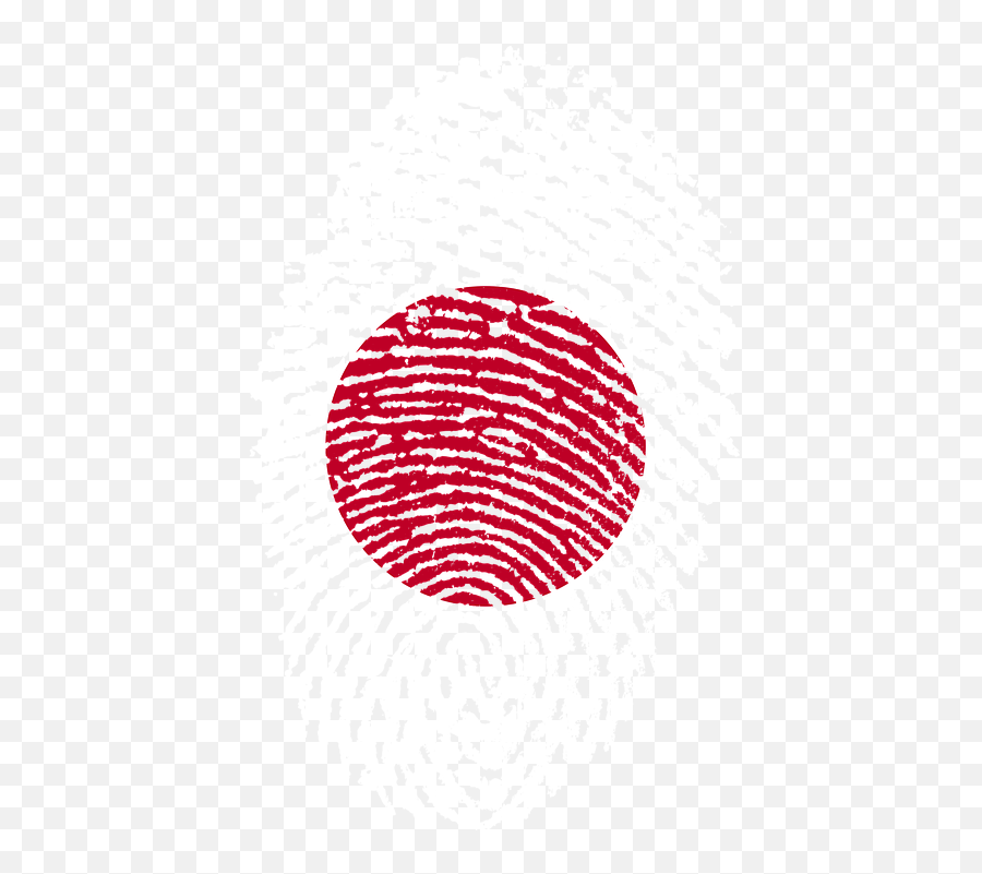 Japan Flag Fingerprint - Transparent Japanese Sun Png,Japanese Flag Png
