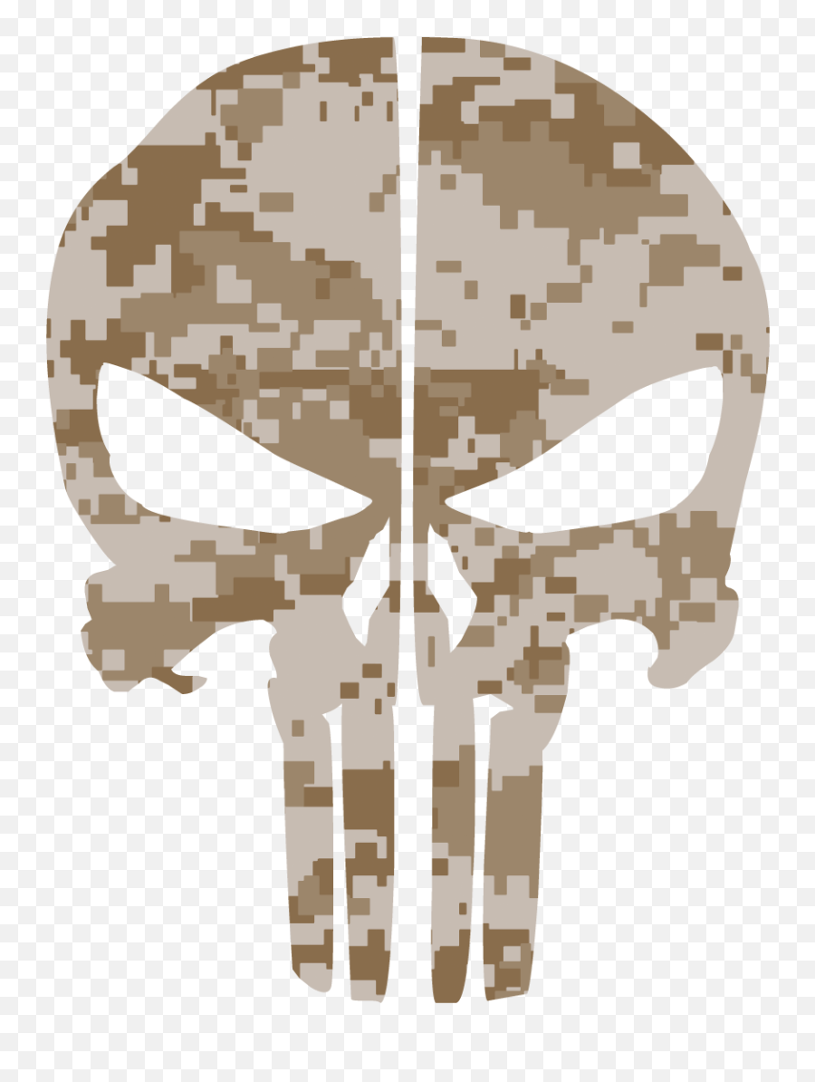 Desert Digital Camo Punisher Skull - Punisher Skull Digital Camo Png,Punisher Skull Png
