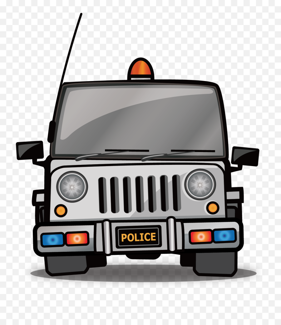 Vector Cartoon Car Png Download - Police Jeep Car Cartoon,Jeep Png