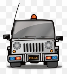 Vector Cartoon Car Png Download - Police Jeep Car Cartoon,Jeep Png