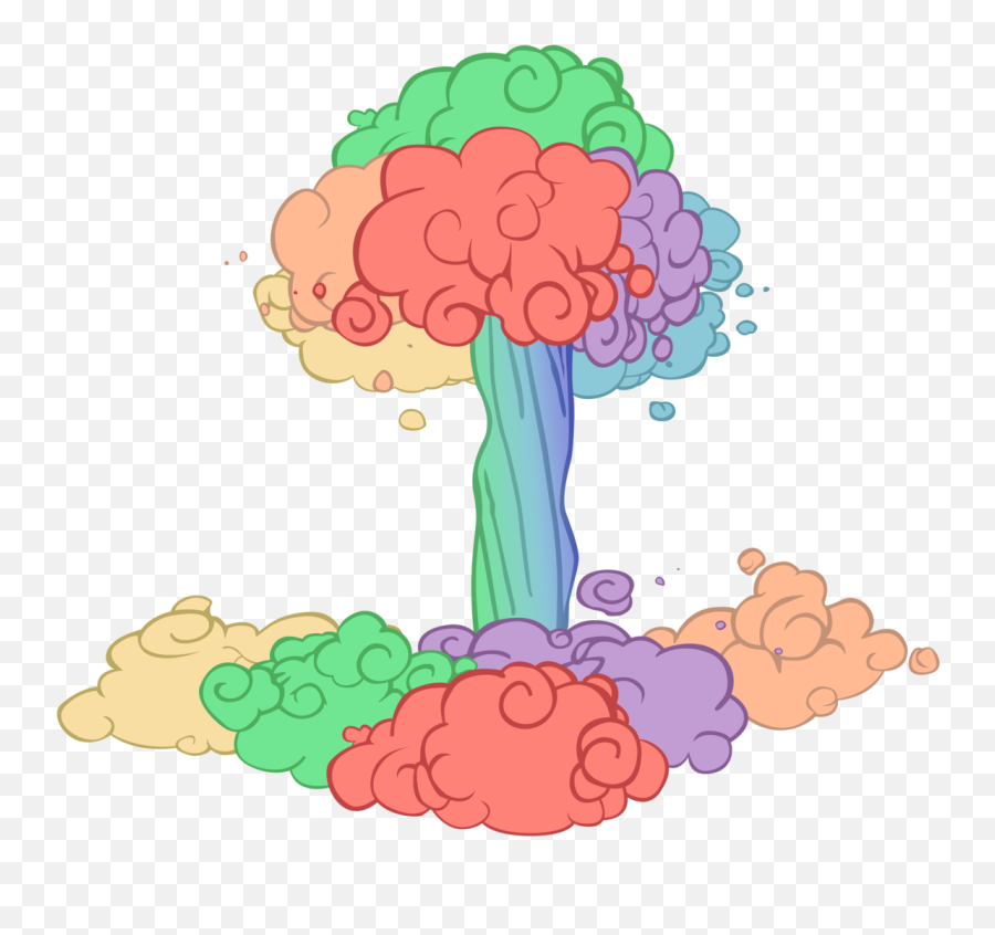 Download Somepony Lesson Zero Mushroom Cloud No Pony - Rainbow Mushroom Cloud Png,Mushroom Cloud Transparent