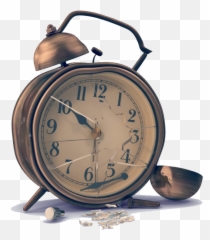 Vintage Alarm Clock Png Image - Broken Clock Png,Alarm Png