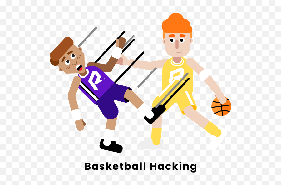 Basketball Hacking - Basketball Hard Foul Cartoon Png,Hacking Png