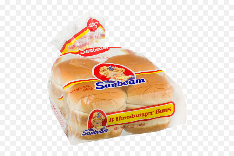 Sunbeam Hamburger Buns - 8 Ct Soft Png,Burger Bun Png