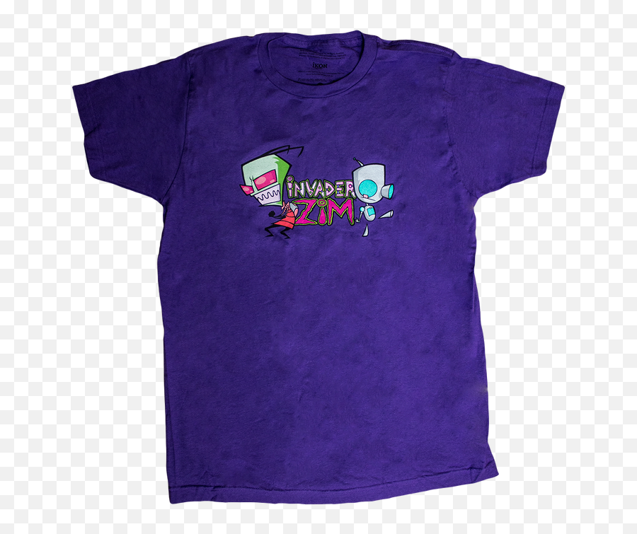 Invader Zim - Zim U0026 Gir Purple Male Tshirt M Short Sleeve Png,Invader Zim Png