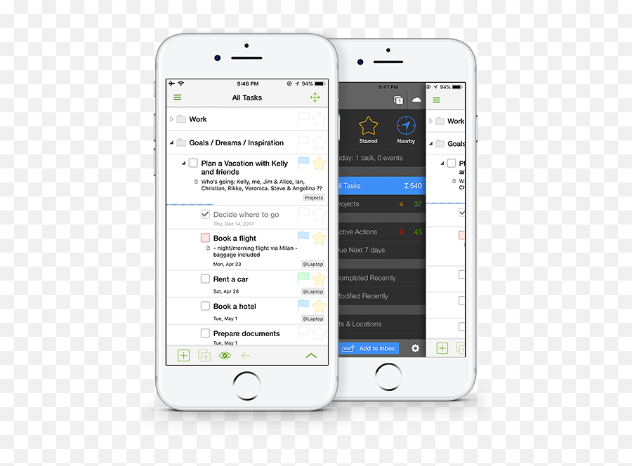 Iphone To - Do List And Task List App Mylifeorganized Png,Iphone Outline Png