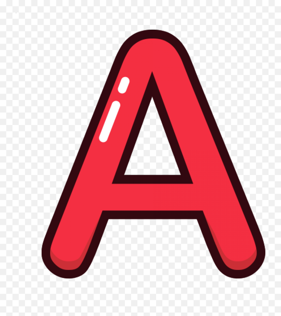 Letra - Letter Alphabet A Red Png,Letras Png